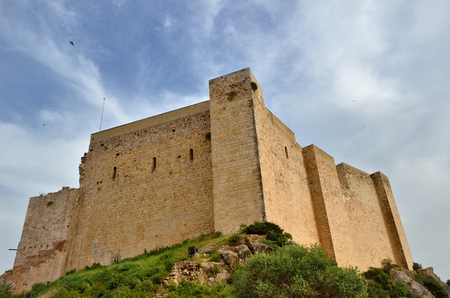 Miravet castle is the largest fortified complex in Catalonia and one of the best examples of Romanesque architecture of the Templar order.の写真素材