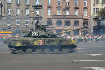 Kyiv, Ukraine - August 24 2018: Independence Day parade on Khreshchatyk streetのeditorial素材