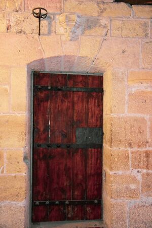 Unusual and ancient doors in Segovia Spainの写真素材