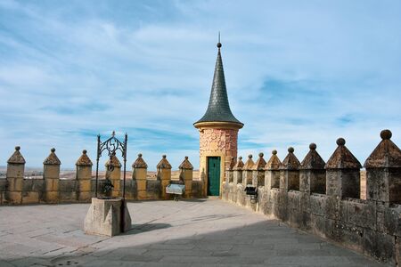 Romanesque Alcazar Castle Segovia Spainの写真素材