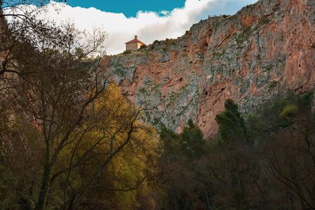 The beautiful gardens lake ponds canals of the Royal Site of La Granja de San Ildefonsoの写真素材