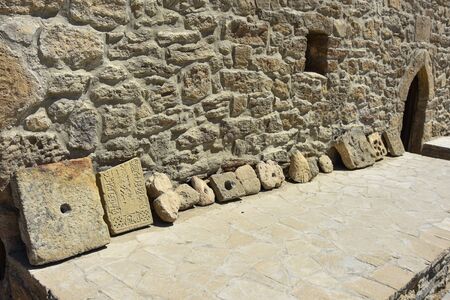 Ateshgah - temple of fire worshipers of Zoroastrians in Baku, Azerbaijanの写真素材