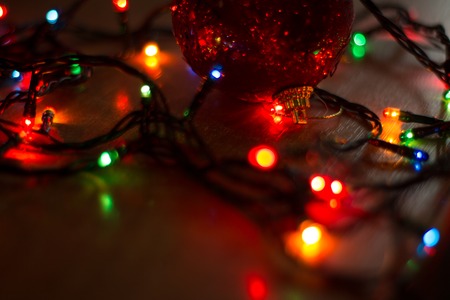 Christmas decorations,Christmas is a nice family holiday and everyone loves him,people decorate the houseの写真素材