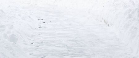 in the winter a lot of snow falls and you need to clear the track to them could comfortably walk