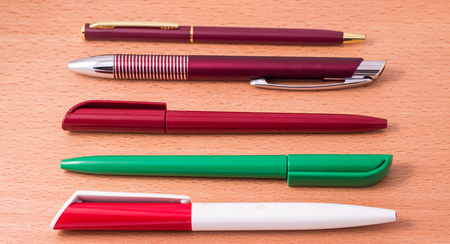 the tools for writing, they are used for education, work, at home, for the signing of important business contractsの写真素材