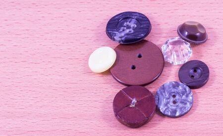 items that are sewn on clothes, to fasten itの写真素材