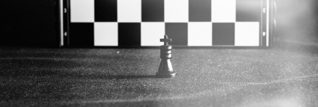 Chess is board game, it is very ancient, was invented in India, this game can be associated with the business, the main figure is the king, a manager he is the chief and all around to protect himの写真素材