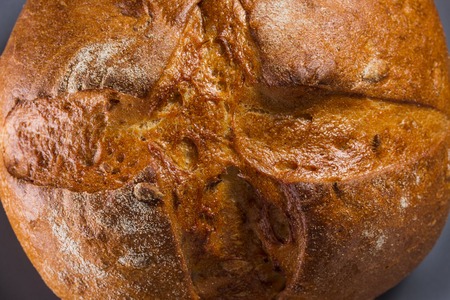 bright texture of appetizing and fresh rye bread delicious crispy pastries