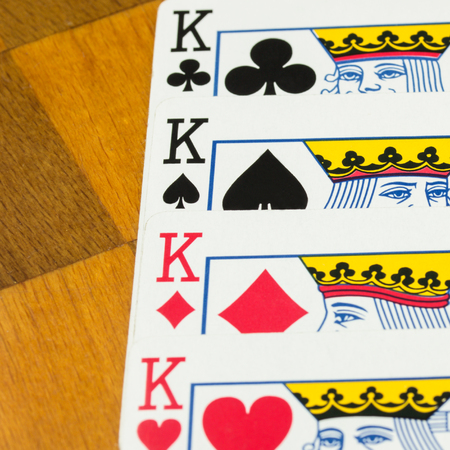 strong combination of four card kings of different colors