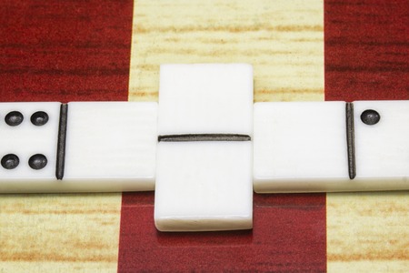 objects for board games dice dominoes closeup concept of popular board gamesの写真素材