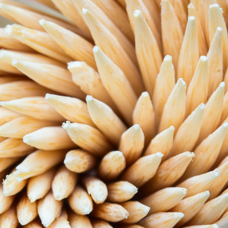 background abstraction wooden sharp toothpicks closeupの写真素材