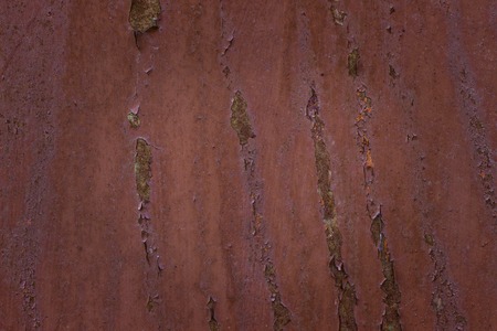 Rusty sheet metal partially scraped with fascinating patterns Close-up Industry concept Grunge...