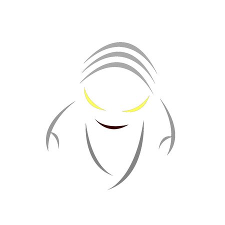 ghost on a white background object for design halloween conceptのイラスト素材