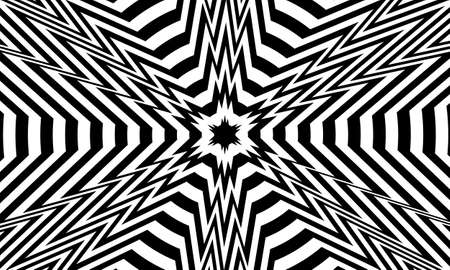 Cosmic star in op art style close up fantastic background for designのイラスト素材