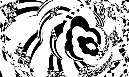 abstract black and white background with cloud shape pattern modern and stylish wallpaper for designのイラスト素材