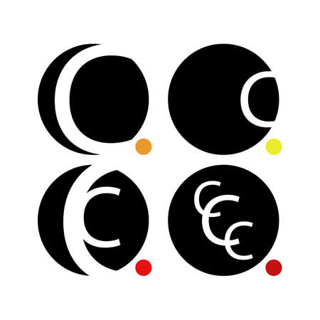 letter C logo set for designのイラスト素材