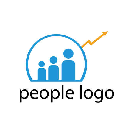 business logo with career chartのイラスト素材