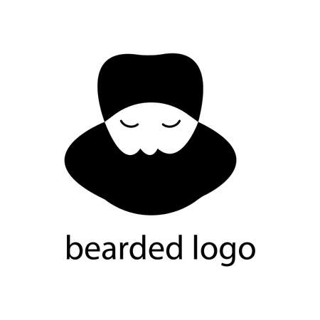 logo oriental man with beardのイラスト素材