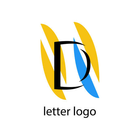letter D logo modern designのイラスト素材