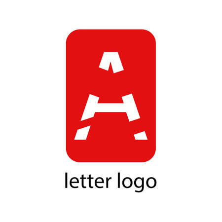 letter a logo modern design on white backgroundのイラスト素材