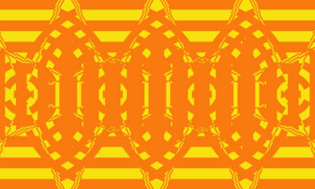 bright orange background in op art style