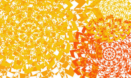 bright orange patterns in op art styleのイラスト素材