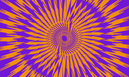 pattern orange funnel on purple background creative design concept