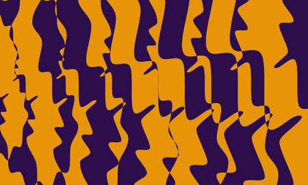 distorted orange patterns create an optical illusion modern design