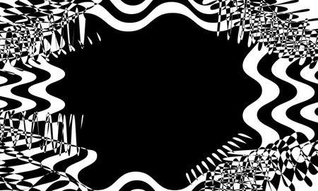 black mystical pattern for original designのイラスト素材