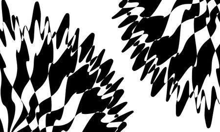 incredible black op-art patternsのイラスト素材