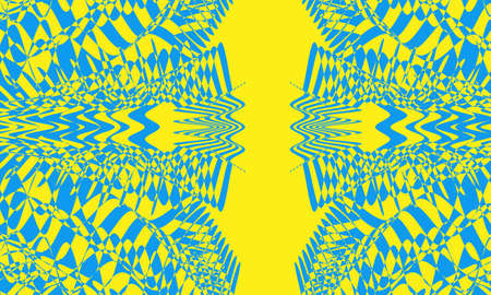 original blue patterns on orange background beautiful wallpaper for designのイラスト素材