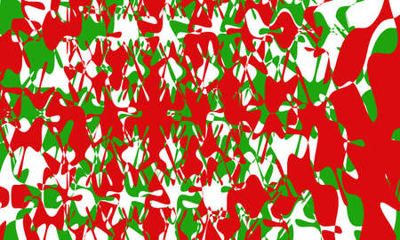 red and green patterns on a white background original cover for designのイラスト素材