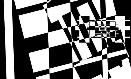 black pattern in op art styleのイラスト素材