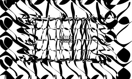 monochrome wallpaper op art style original design conceptのイラスト素材