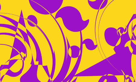purple distorted frame on orange background stylish designのイラスト素材