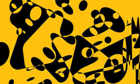 mystical wallpaper with bright orange patterns on a black background