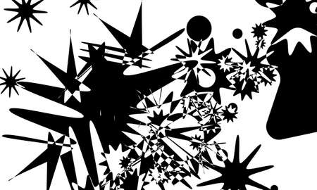 mysterious black and white wallpaper for modern designのイラスト素材