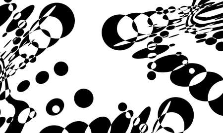 monochrome wallpaper in the style of op art mystical patternのイラスト素材