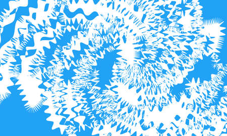 blue patterns in the style of op art on a white backgroundのイラスト素材