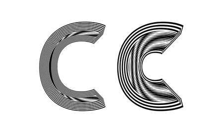 mesmerizing optical illusion created by black patterns in op art style modern design conceptのイラスト素材