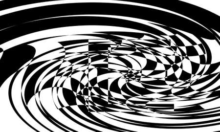 original ripple wallpaper with op art style patternsのイラスト素材