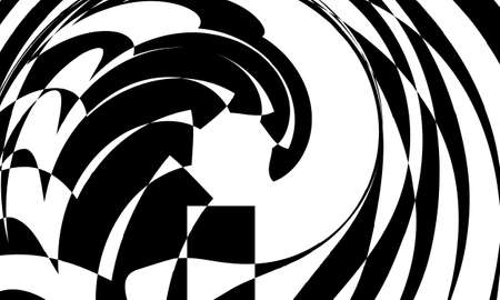 monochrome art wallpaper op art charming black patternのイラスト素材