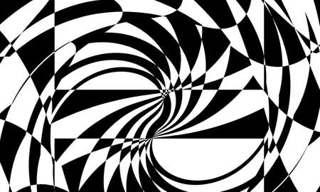 black pattern in op-art style original texture for designのイラスト素材