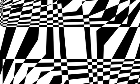 beautiful black pattern in the style of op art on a white backgroundのイラスト素材