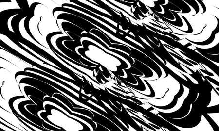 Mysterious monochrome texture op art creative coverのイラスト素材