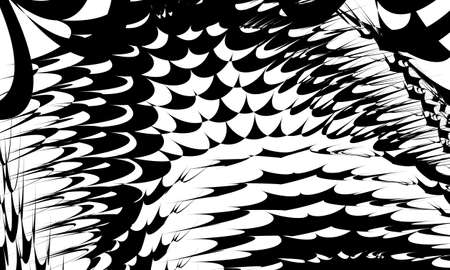 mesmerizing optical illusion original black pattern in op-art styleのイラスト素材