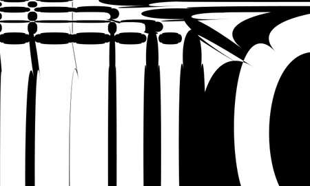 modern wallpaper in the style of op art black patternのイラスト素材