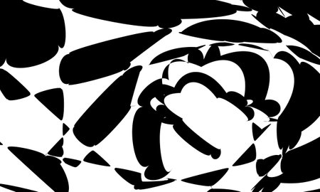 black distorted lines create an optical illusion of an uneven surface wallpaper for designのイラスト素材