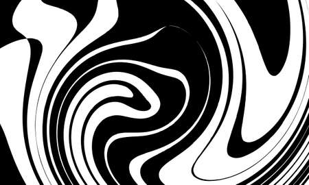 various black patterns creating an optical illusion on a white backgroundのイラスト素材