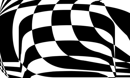 black pattern in op-art style original texture for design